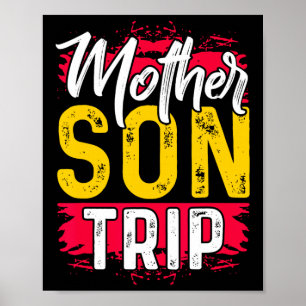 Poster Viagem de Camisa de Camisa de Mãe Trip Férias de V