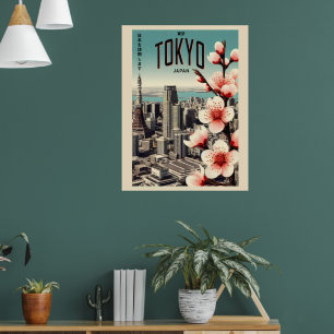Poster Viagem de colheita de Tóquio no Japão