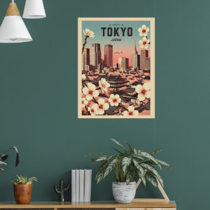 Poster Viagem de colheita de Tóquio no Japão
