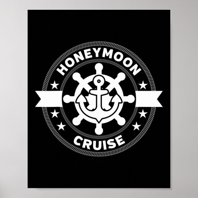 Poster Viagem de Cruzeiro de Lua de Mel (Frente)