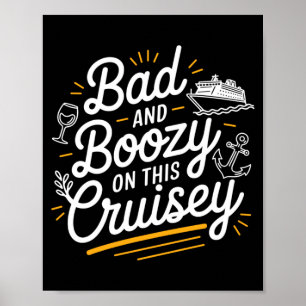 Poster Viagem de Cruzeiro Divertida e Embriagante para Ho