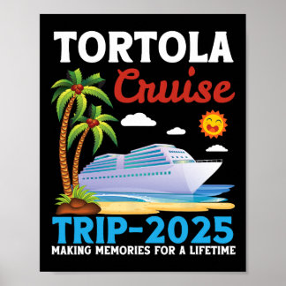 Poster Viagem de Cruzeiro em Tortola 2025 Criando Memória