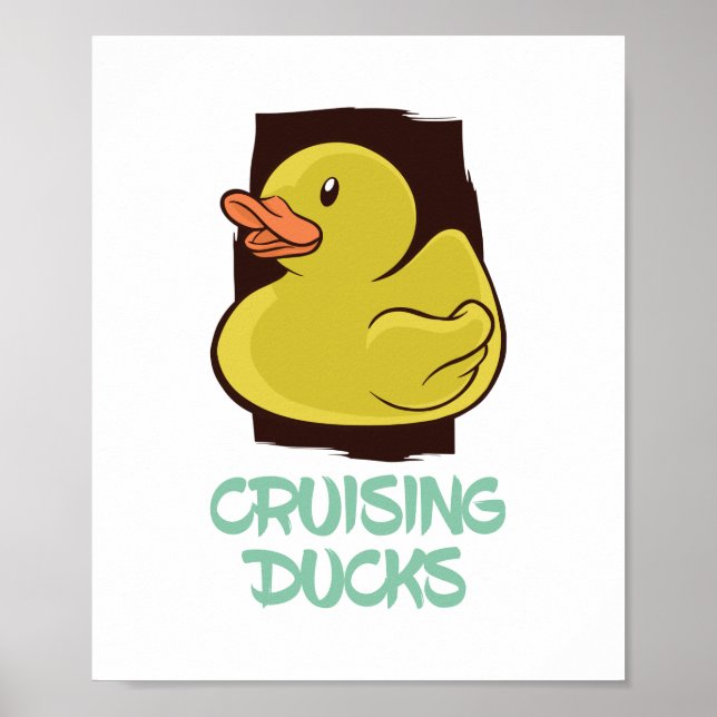 Poster Viagem de Diversão de Patos Cruzadores (Frente)