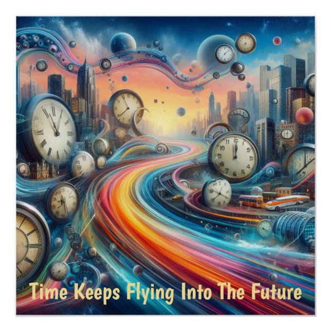 Pôster Viagem de estrada de dobra temporal (Frente)