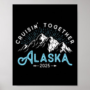 Poster Viagem de Férias Amigos da Família Alaska Cruise 2