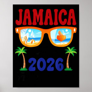 Poster Viagem de férias de amigos no Havaí 2026 óculos de