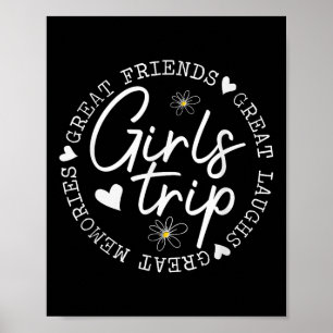 Poster Viagem de Férias de Verão de Viagem de Meninas