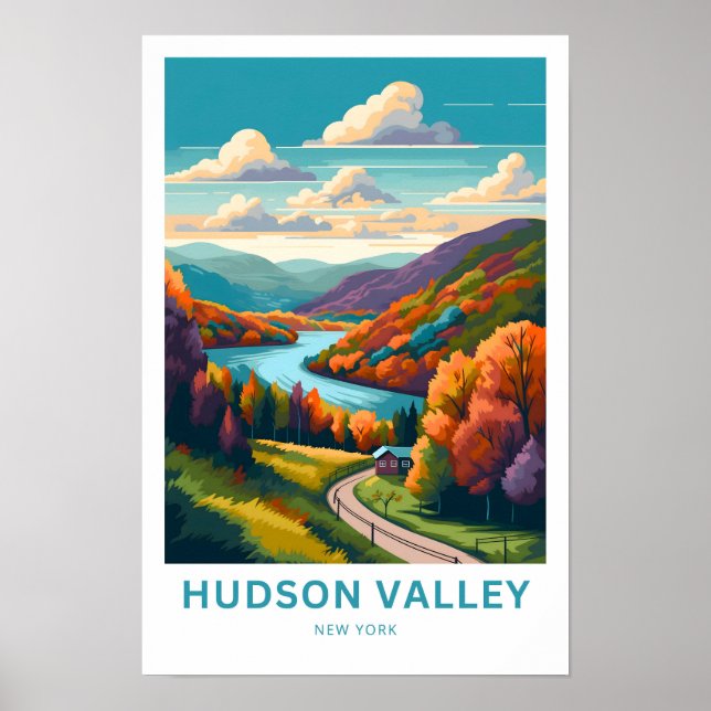Poster Viagem de Hudson Valley Nova Iorque (Frente)