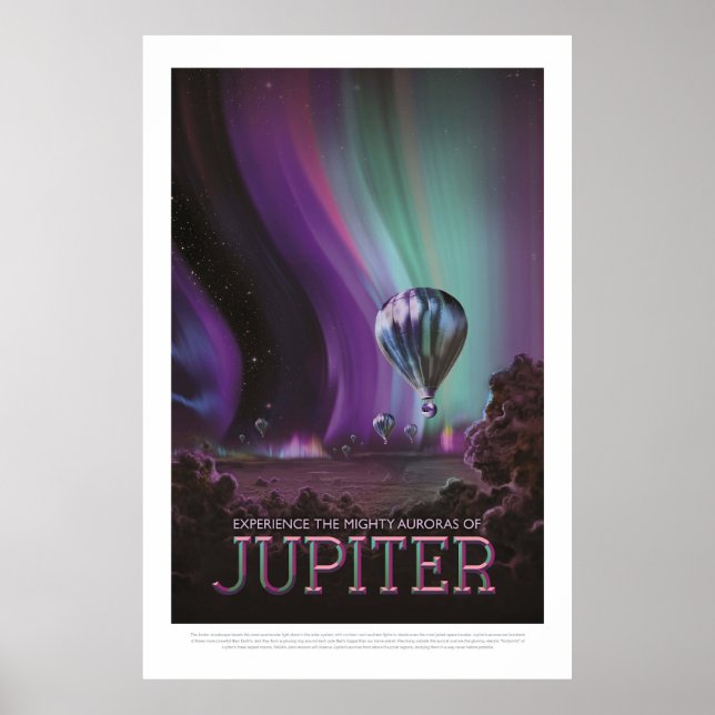 Poster Viagem de Júpiter por Auroras Pesadas do Balão de  (Frente)