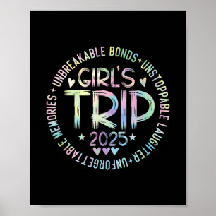Poster Viagem de Meninas 2025 Fim de Semana de Férias Fem