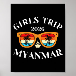 Poster Viagem de Meninas 2026 Myanmar Spring Break 2026 C