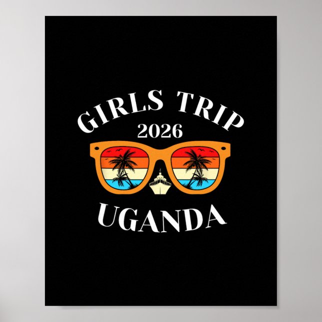 Poster Viagem de Meninas 2026 Uganda Férias de Primavera  (Frente)