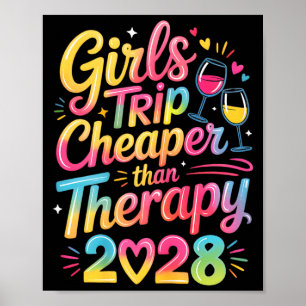 Poster Viagem de meninas 2028 irmã melhor amiga férias am