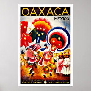 Pôster Viagem de México do festival da dança de Oaxaca 