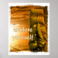 viagem de motivação motivacional vintage ship