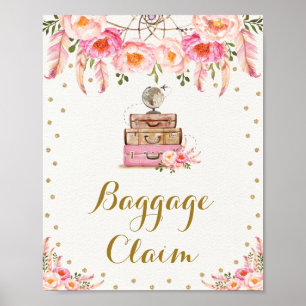 Poster Viagem de Ouro Rosa Perca para a Senhora Reivindic