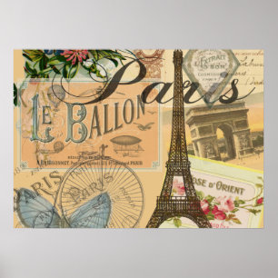 Pôster Viagem de Paris