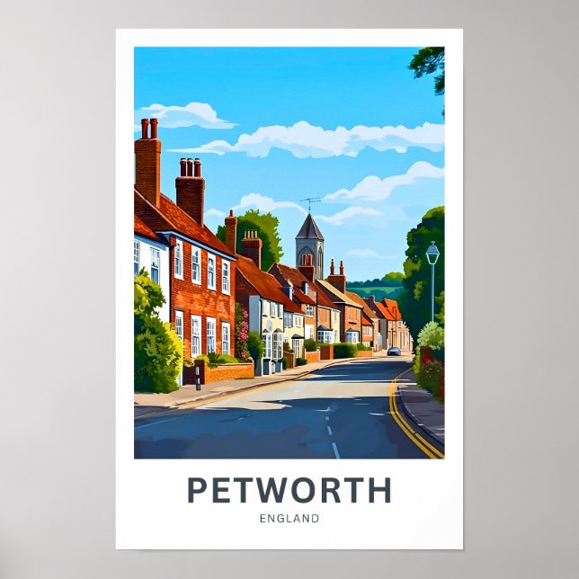 Poster Viagem de Petworth England (Frente)