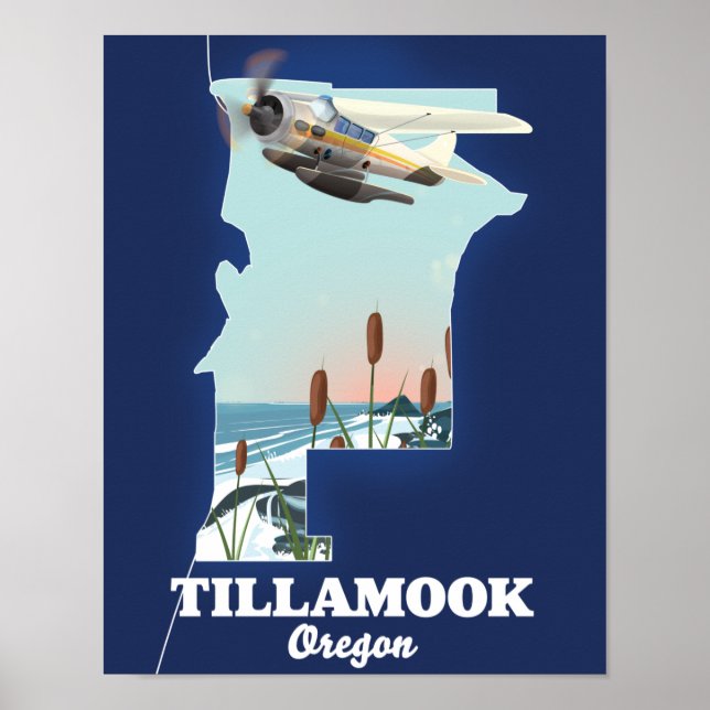 Poster Viagem de Tillamook Oregon (Frente)