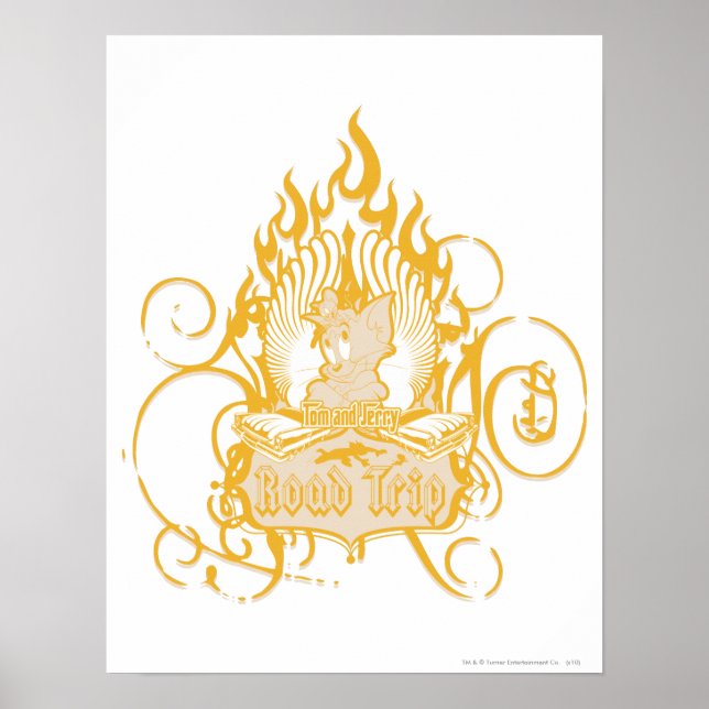 Pôster Viagem de Tom e Jerry Road (Frente)