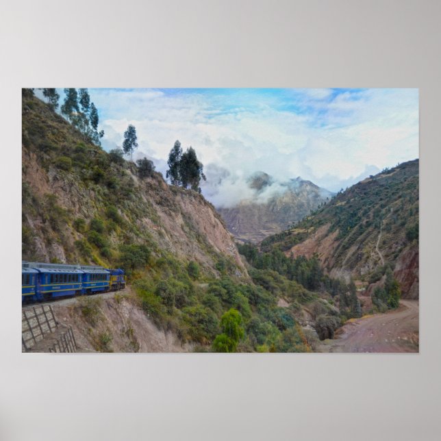 Poster Viagem de Trem para Machu Picchu, Peru (Frente)