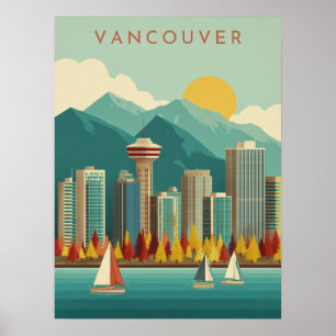 Poster Viagem de Vancouver Moderno