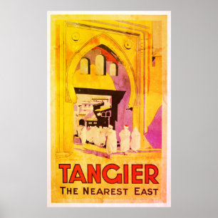 Poster Viagem de Vintage Tangier