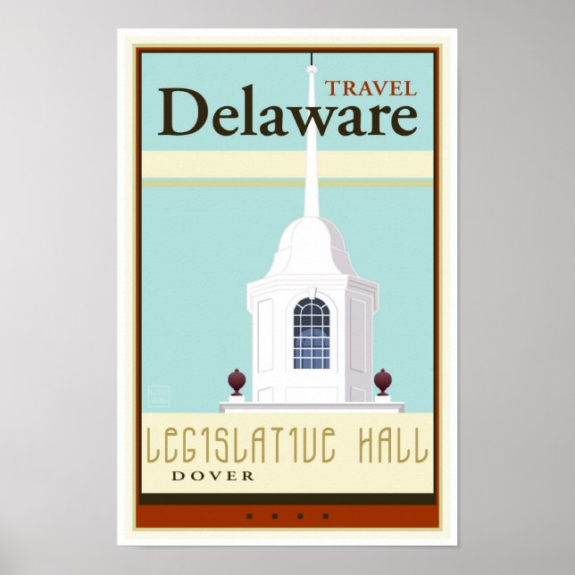 Poster Viagem Delaware (Frente)