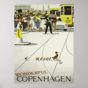 Poster Viagem Dinamarquês 1959