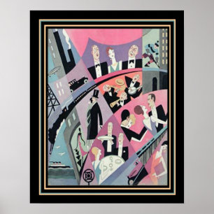 Pôster Viagem do art deco/impressão 16x20 do