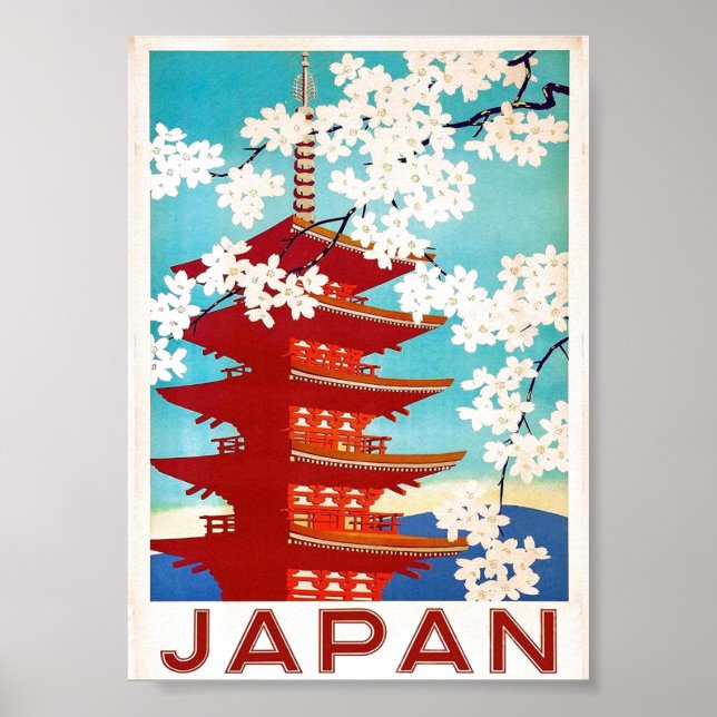 Poster Viagem do Japão (Frente)