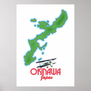 Poster Viagem do Japão Okinawa