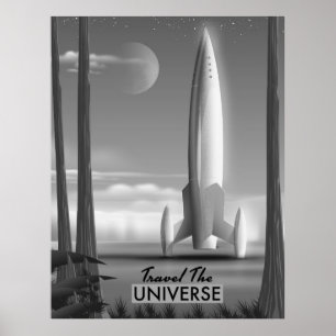 Pôster Viagem do Mono Universo (impressão de edição li