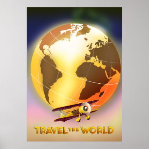 Poster Viagem do mundo
