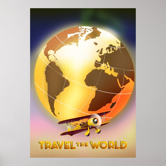Poster Viagem do mundo (Frente)