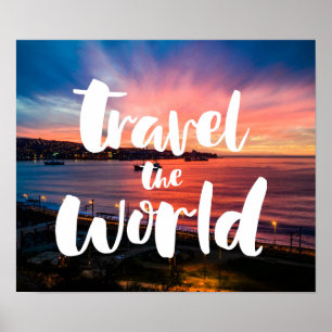 Poster Viagem Do Mundo