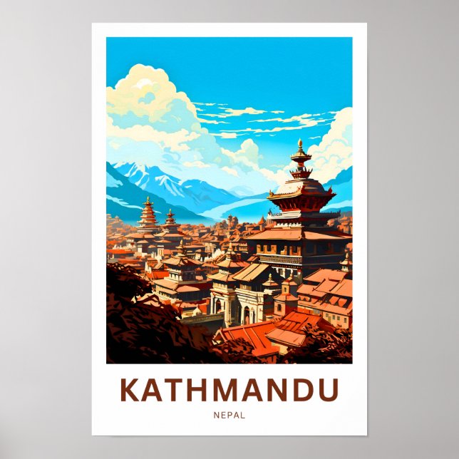 Poster Viagem do Nepal (Frente)