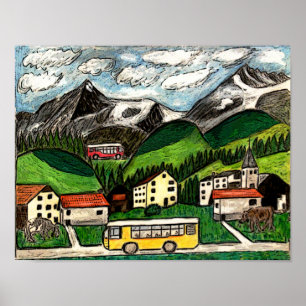 Poster Viagem do ônibus