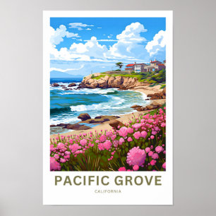 Poster Viagem do Pacífico Grove Califórnia