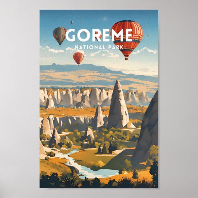 Poster Viagem do Parque Nacional Goreme (Frente)