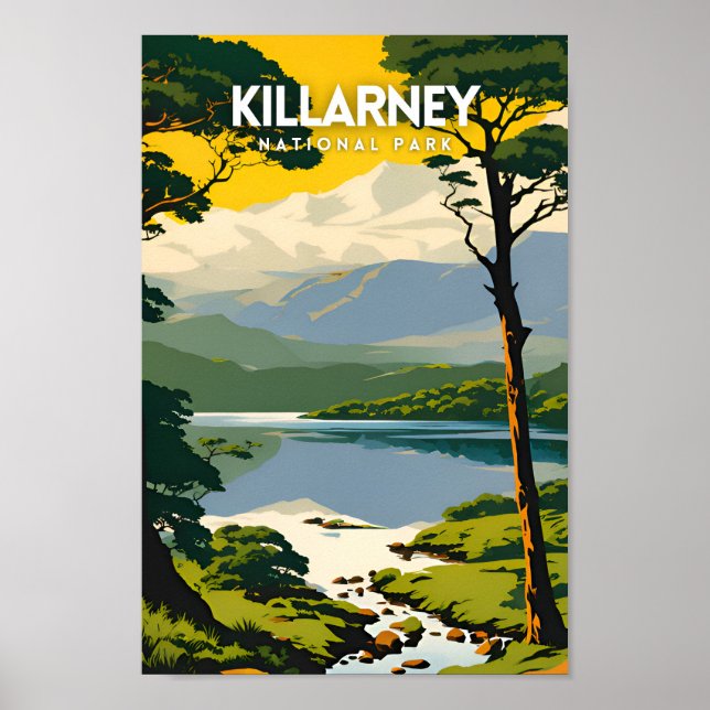 Poster Viagem do Parque Nacional Killarney (Frente)