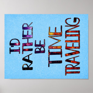 Poster Viagem do tempo pequena