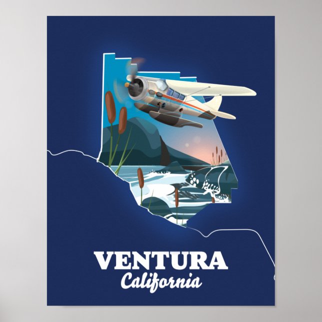 Poster Viagem do Ventura California (Frente)
