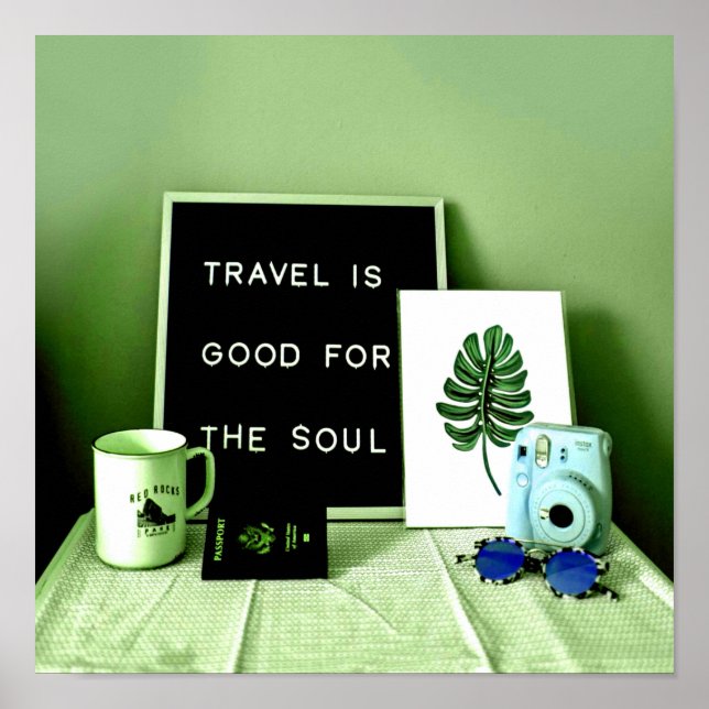 Poster Viagem é bom para a alma (Frente)