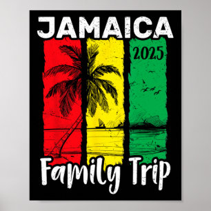 Poster Viagem em Família Jamaica 2025 Ilha Tropical Féria