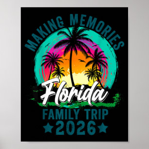 Poster viagem em família na Flórida férias de verão de 20