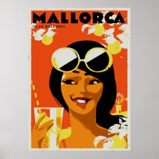 Poster Viagem - Espanha das Ilhas Baleares de Maiorca