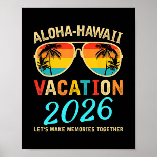 Poster Viagem Familiar Aloha Hawaii 2026 Criando Memórias