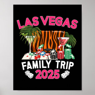 Poster Viagem Familiar de Las Vegas 2025 Férias Familiare