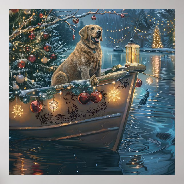 Poster Viagem Festiva de Natal em Labrador (Frente)